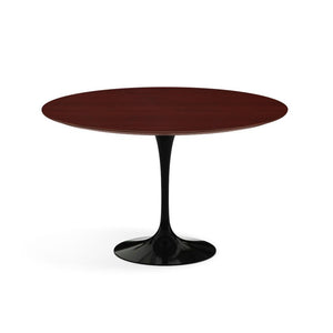 Saarinen 47" Round Dining Table Dining Tables Knoll Black Reff Dark Cherry 