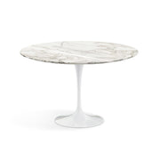 Saarinen 47" Round Dining Table Dining Tables Knoll Calacatta marble, Shiny finish