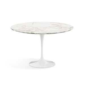 Saarinen 47" Round Dining Table Dining Tables Knoll Calacatta marble, Satin finish