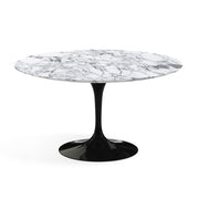 Saarinen 54" Round Dining Table Dining Tables Knoll Black Arabescato marble, Satin finish 