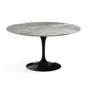 Saarinen 54" Round Dining Table Dining Tables Knoll Black Grey marble, Satin finish 