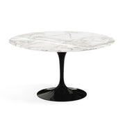 Saarinen 54" Round Dining Table Dining Tables Knoll Black Calacatta marble, Shiny finish 