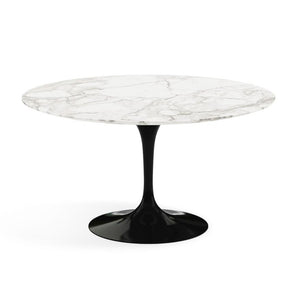 Saarinen 54" Round Dining Table Dining Tables Knoll Black Calacatta marble, Satin finish 
