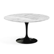 Saarinen 54" Round Dining Table Dining Tables Knoll Black Carrara marble, Shiny finish 