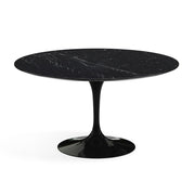 Saarinen 54" Round Dining Table Dining Tables Knoll Black Nero Marquina marble, Satin finis 