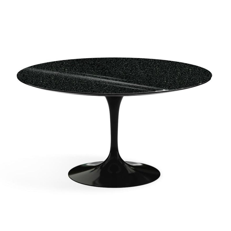 Saarinen 54" Round Dining Table Dining Tables Knoll Black Black Andes, Granite 