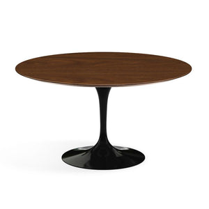 Saarinen 54" Round Dining Table Dining Tables Knoll Black Light Walnut 