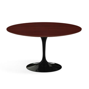Saarinen 54" Round Dining Table Dining Tables Knoll Black Reff Dark Cherry 