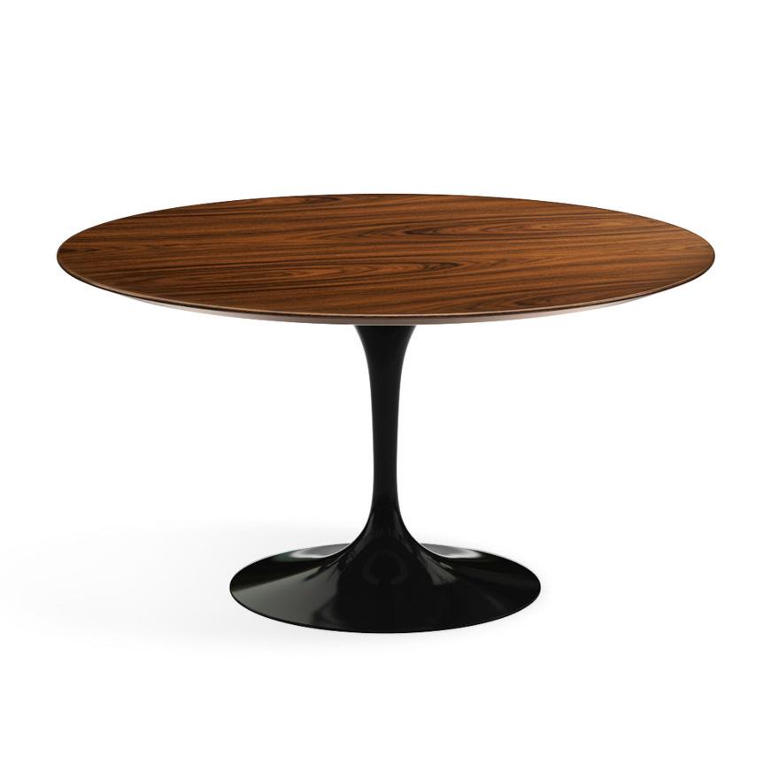 Saarinen 54&quot; Round Dining Table Dining Tables Knoll Black Rosewood 