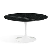 Saarinen 54" Round Dining Table Dining Tables Knoll White Black Andes, Granite 