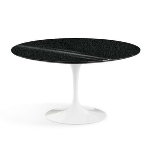 Saarinen 54" Round Dining Table Dining Tables Knoll White Black Andes, Granite 