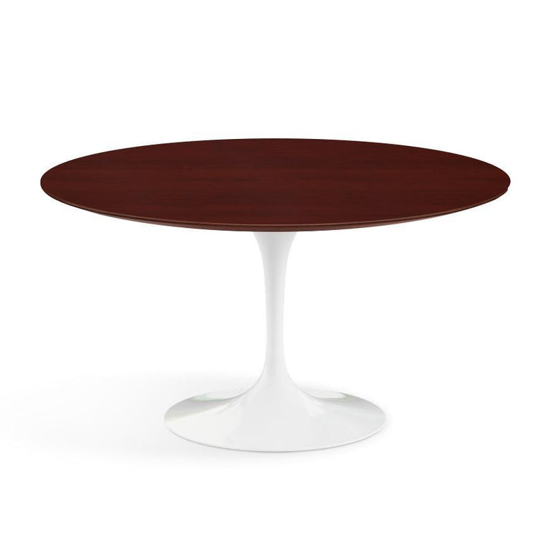 Saarinen 54" Round Dining Table Dining Tables Knoll White Reff Dark Cherry 