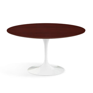 Saarinen 54" Round Dining Table Dining Tables Knoll White Reff Dark Cherry 