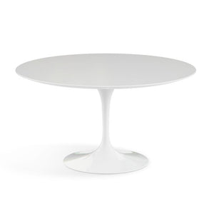 Saarinen 54" Round Dining Table Dining Tables Knoll White White laminate, Satin finish 