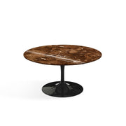 Saarinen Coffee Table - 35" Round Coffee Tables Knoll Black Espresso marble, Shiny finish 