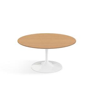 Saarinen Coffee Table - 35" Round Coffee Tables Knoll White Light Oak 