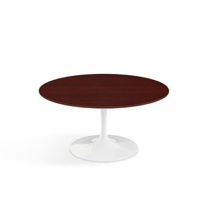 Saarinen Coffee Table - 35" Round Coffee Tables Knoll White Reff Dark Cherry 