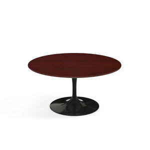 Saarinen Coffee Table - 35" Round Coffee Tables Knoll Black Reff Dark Cherry 