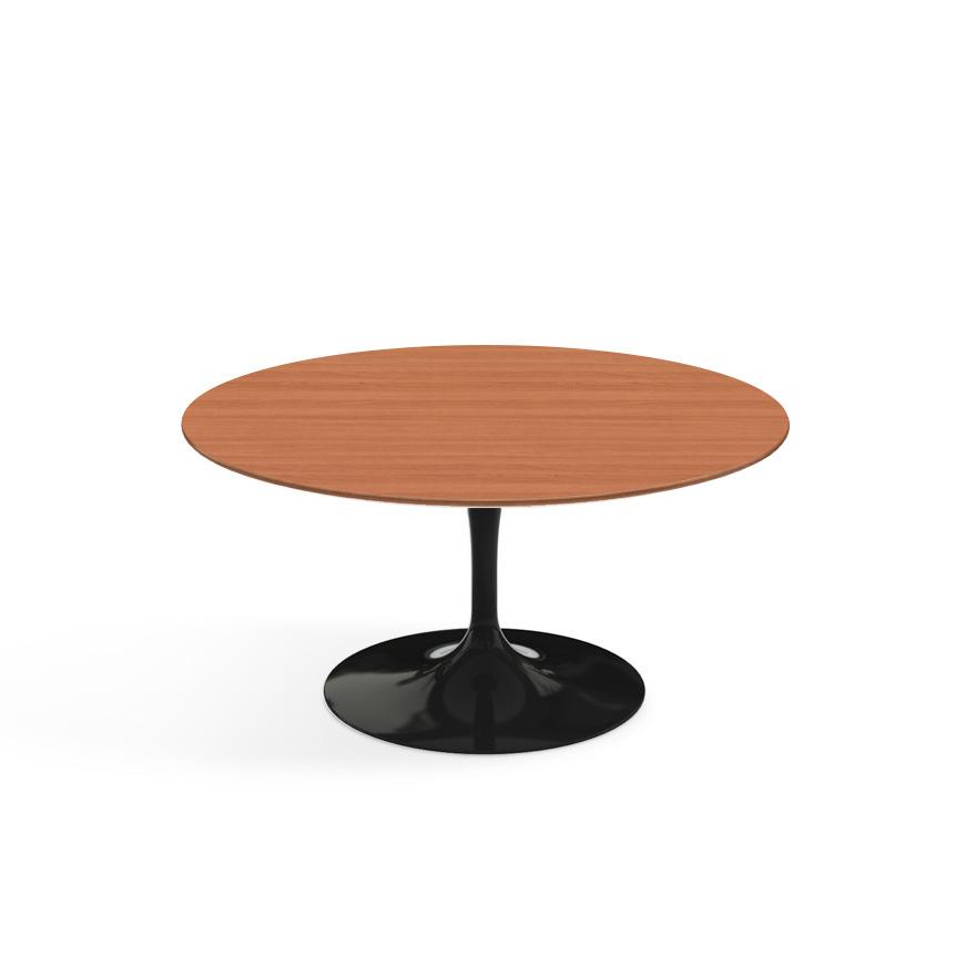 Saarinen Coffee Table - 35&quot; Round Coffee Tables Knoll Black Pearwood 