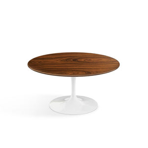 Saarinen Coffee Table - 35" Round Coffee Tables Knoll White Rosewood 