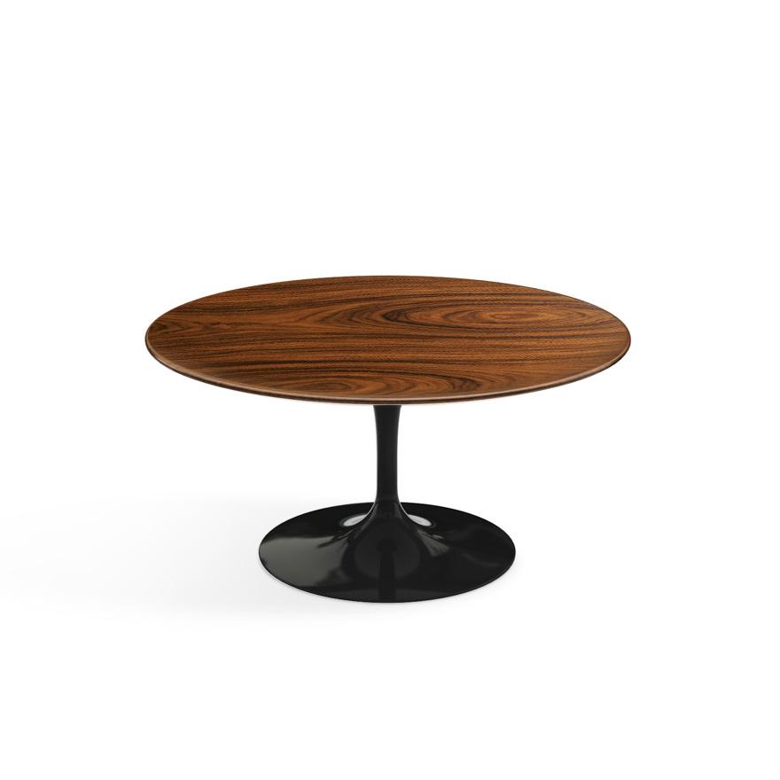 Saarinen Coffee Table - 35&quot; Round Coffee Tables Knoll Black Rosewood 