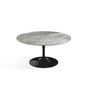 Saarinen Coffee Table - 35" Round Coffee Tables Knoll Black Grey marble, Satin finish 