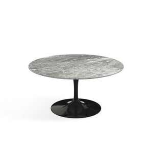 Saarinen Coffee Table - 35" Round Coffee Tables Knoll Black Grey marble, Satin finish 