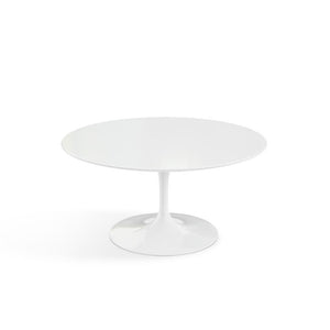 Saarinen Coffee Table - 35" Round Coffee Tables Knoll White White Laminate 
