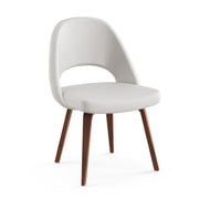 Saarinen Executive Armless Chair With Wood Legs Side/Dining Knoll 