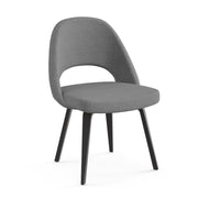 Saarinen Executive Armless Chair With Wood Legs Side/Dining Knoll 