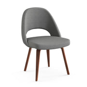 Saarinen Executive Armless Chair With Wood Legs Side/Dining Knoll 