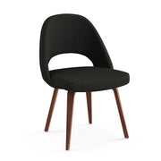 Saarinen Executive Armless Chair With Wood Legs Side/Dining Knoll 