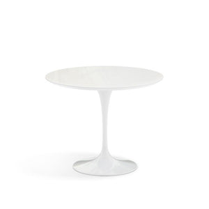 Saarinen Outdoor Dining Table - 35" Round Outdoors Knoll White Vetro Bianco 