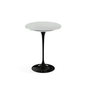 Saarinen Side Table - 16" Round side/end table Knoll Black Chrome 