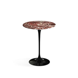 Saarinen Side Table - 16" Round with Limited Edition Rosso Rubino Top side/end table Knoll Satin Rosso Rubino 