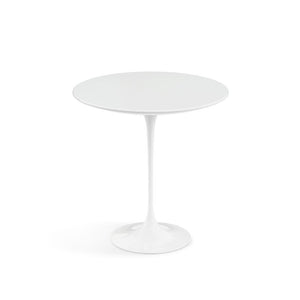 Saarinen Side Table - 20” Round side/end table Knoll White White Laminate 