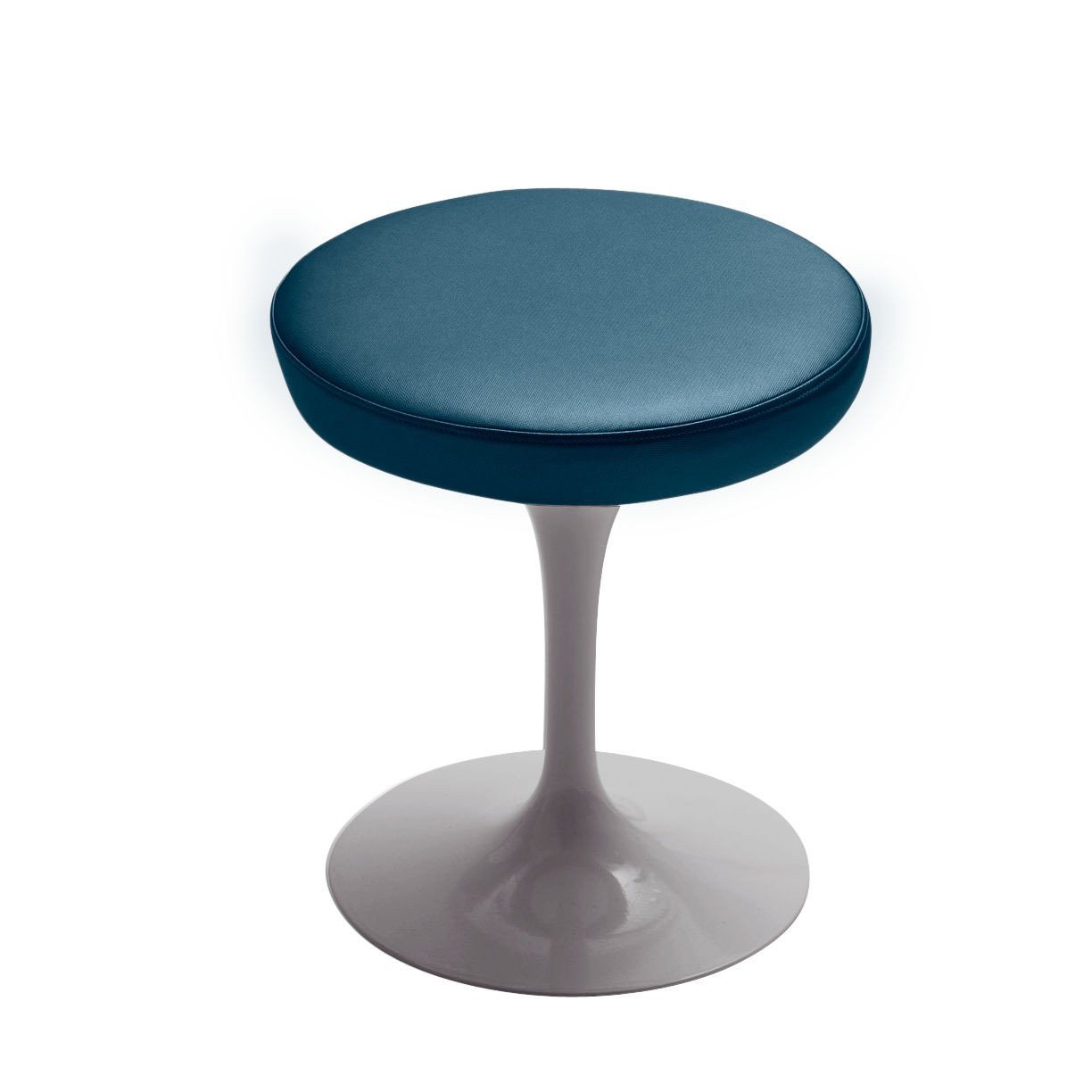 Saarinen Tulip Stool Stools Knoll Platinum Cyan Chroma 