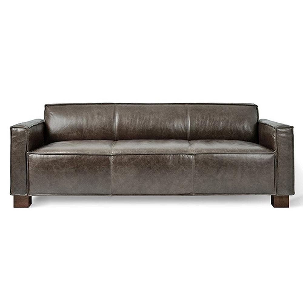 Cabot Sofa Sofa Gus Modern Saddle Grey Leather 