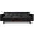 Embassy Sofa Sofa Gus Modern Saddle Black Leather 