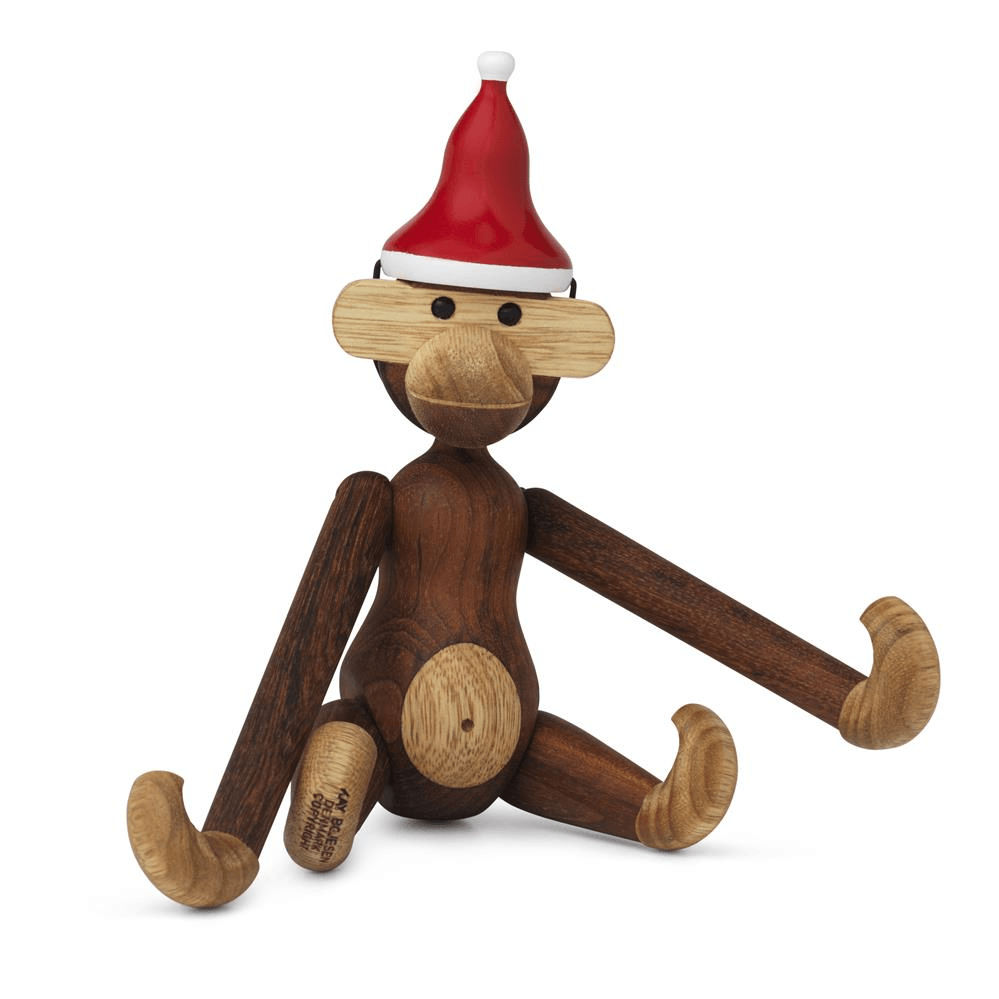 Santa Hat for Small Monkey Wooden Animals Kay Bojesen 
