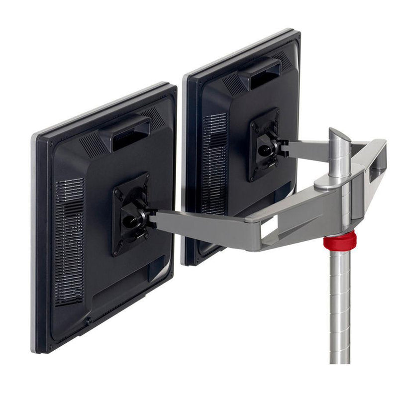 Sapper Double Monitor Arm Accessories Knoll Medium Grey Red 