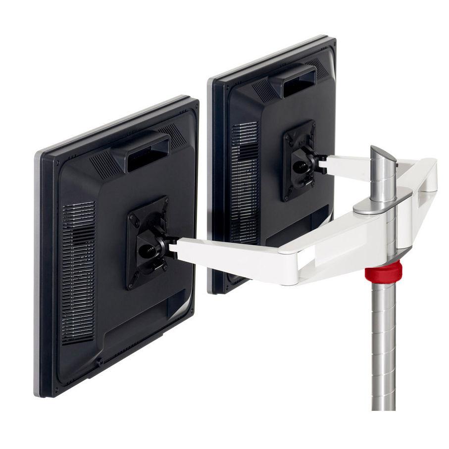 Sapper Double Monitor Arm Accessories Knoll Bright White Red 