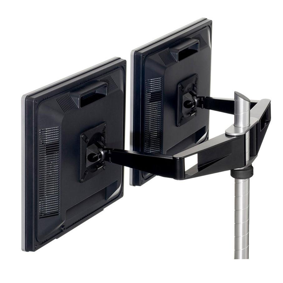 Sapper Double Monitor Arm Accessories Knoll Jet Black Black 