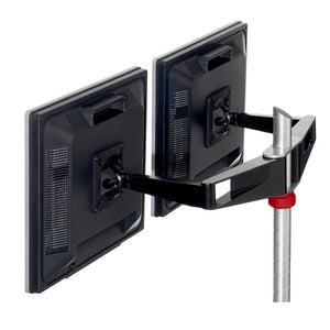 Sapper Double Monitor Arm Accessories Knoll Jet Black Red 