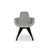 Scoop High Chair Back With Wood Legs Side/Dining Tom Dixon Black Leg - Hallingdal 65 -0130 