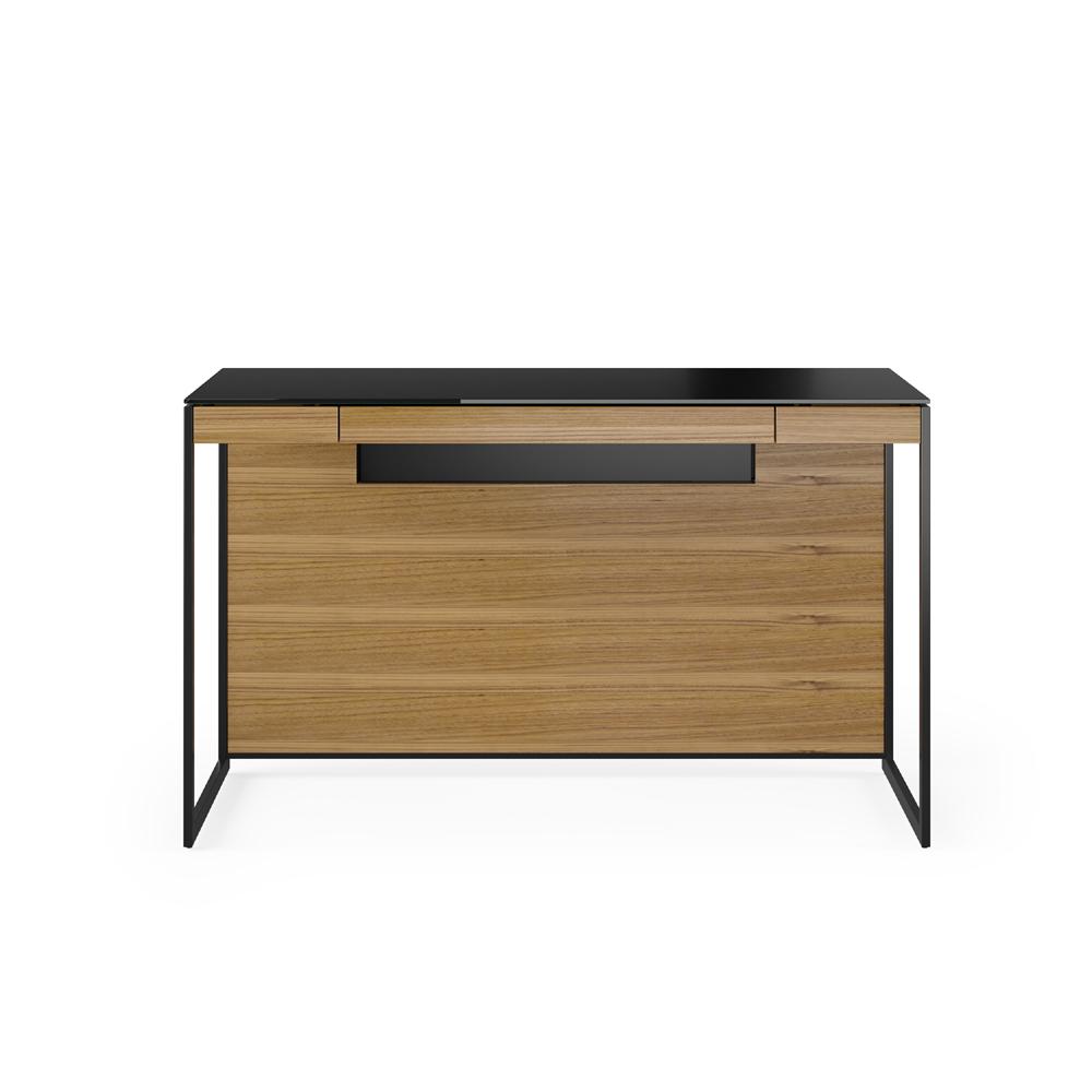 Sequel 20 Compact Desk 6103 Desk's BDI Natural Walnut Black 