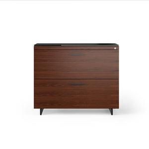 Sequel 20 Lateral File Cabinet 6116 storage BDI Chocolate Stained Walnut Black 