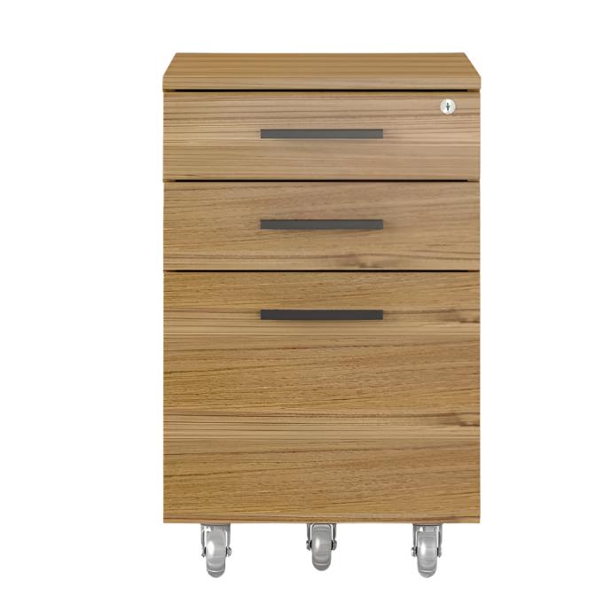 Sequel 20 Mobile File Pedestal 6107 storage BDI Natural Walnut 