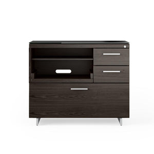 Sequel 20 Multifunction Cabinet 6117 storage BDI Charcoal Stained Ash Satin Nickel 