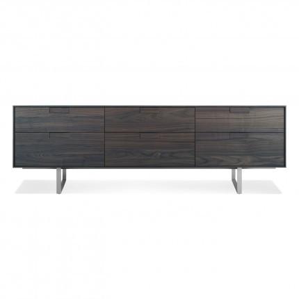 Series 11 6 Drawer Console storage BluDot Smoke on Ash 